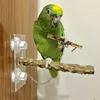 Wood Pet Bird Parrot Platform Stand Rack Toy Hamster Branch Perches Cockatiels Climbing Toy For Bird Cage Toys Pet Supplies