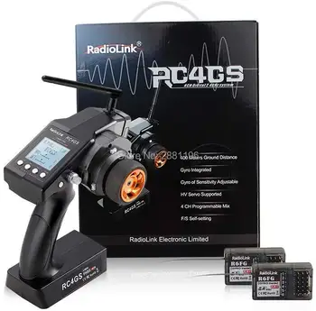 

RadioLink RC4GS 4CH 2.4GHz Radio RC Transmitter with R6FG Gyro RC Receiver Radio Remote Controller for RC Car Boat