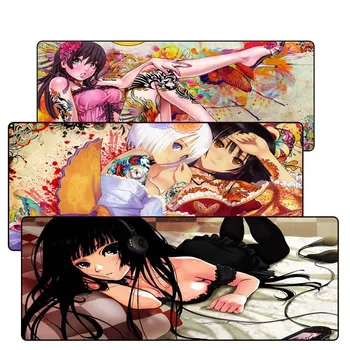 

Sexy Girl Anime Keyboard Gaming Large Lock Edge MousePads Size 30X60CM 30X80CM 40X90CM Computer Washable Mouse Mat