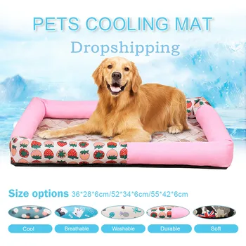 

Dog Mat Cooling Summer Pad Mat For Dogs Cat Blanket Sofa Breathable Pet Dog Bed Summer Washable For Small Medium Large Dogs
