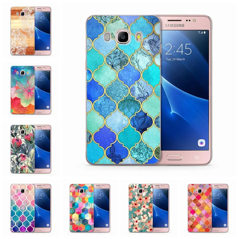 Case For Samsung Galaxy S9 S9Plus S8 Plus S7 edge Note 8 J500 J530F J720 A3 A5 2016 2017 TPU Soft Flora Painted W058 |