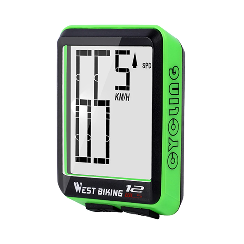 West Biking Wireless Cycling Bike Computer Odometer Speedometer Backlight Road Bicycle MTB Mountain Folding Bikes Accessories