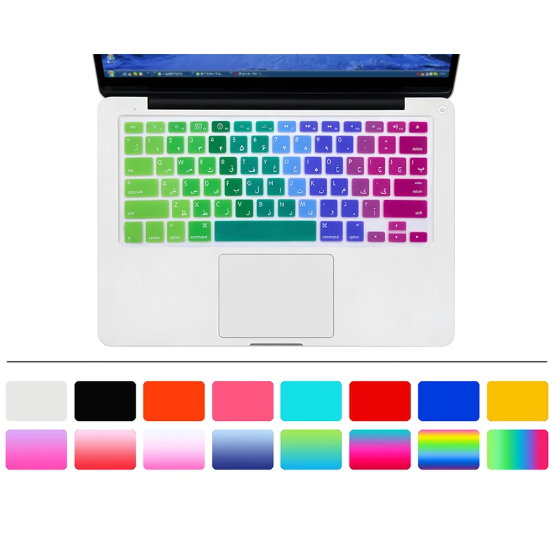Мягкая силиконовая клавиатура для Apple Macbook Pro 13 15 с сенсорной панелью, розничная