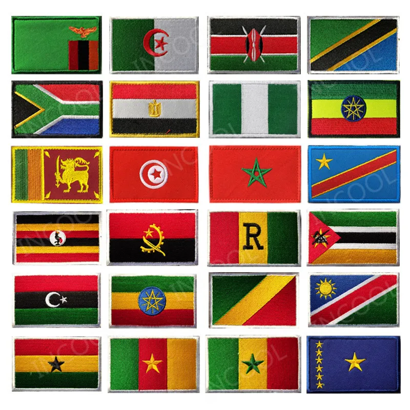 Namibia Flag Iron On Patch Sew On Clothes South Africa African Embroidered Badge