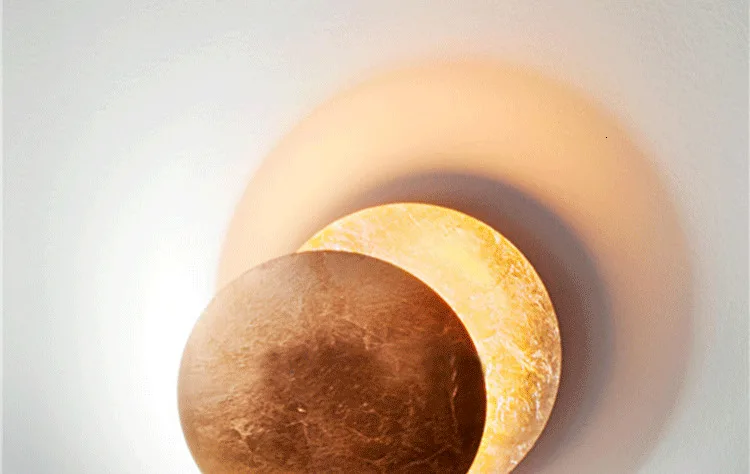 Designer Moon Concept Solar Eclipse Wall Lamp Northern Europe Aisle Corridor Stairs Exhibition Room Bedside Lunar Eclipse Lamp