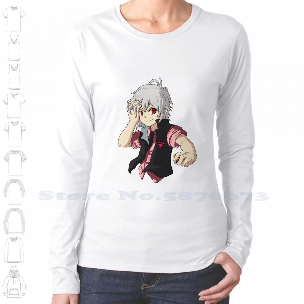 Round Graphic Beyblade Burst Shu Kurenai Unisex Sweatshirt - Teeruto