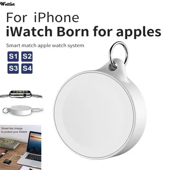 

Portable Magnetic Wireless Charger For Apple Watch 12345 Series Usb Power Charging For IWatch With Keychain Smart Watch Charger
