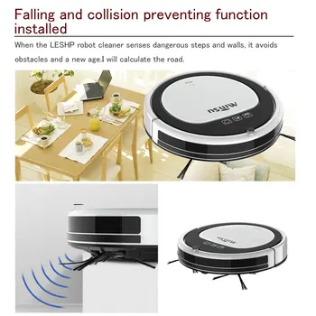 

MSTC09 Robot Vacuum Cleaner Floor Cleaner with Remote Control Voice Prompt Sensitive Reaction Step Walking Recharge Timing