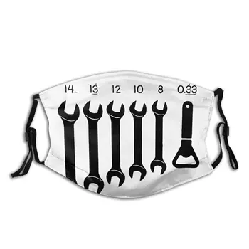 

Screw Wrench Opener Mechanic Men Women Non-Disposable Mouth Face Mask Anti Bacterial Dust Cover Respirator Muffle with Filters