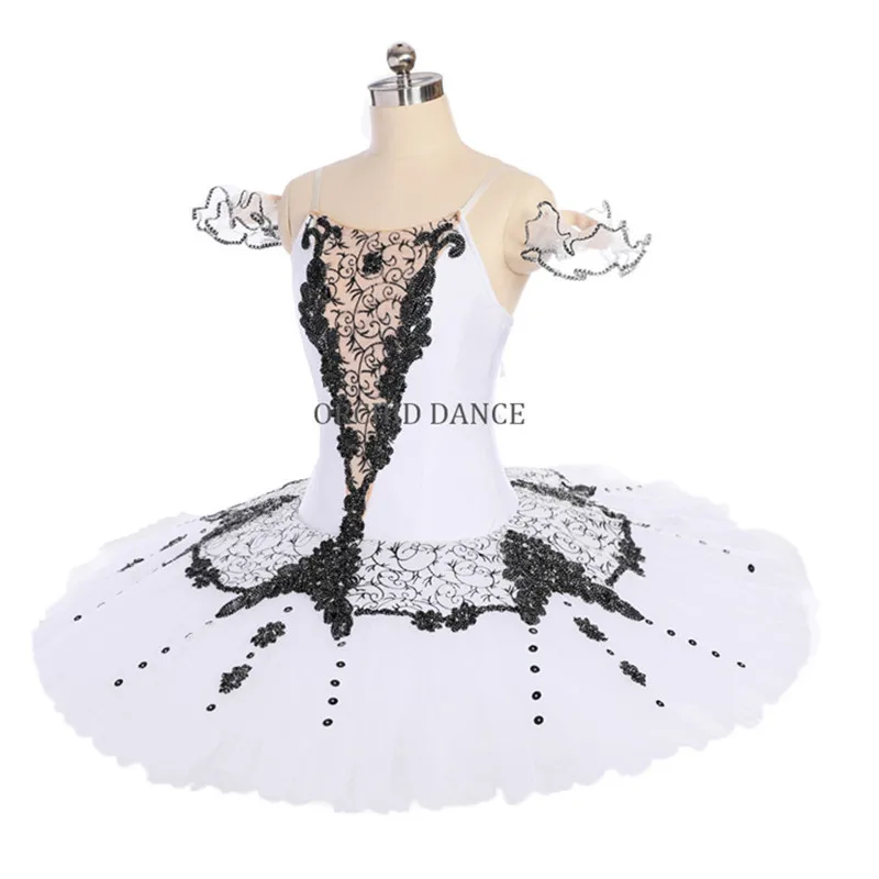 Professional High Quality 12 Layers Women Adult White Swan Lake Ballet Tutu Dress