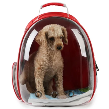 

2019 Breathable Small Pet Carrier Bag Clear Cat Backpack Carrying Dog Bag Portable Outdoor Travel Space Capsule Carrying Cage