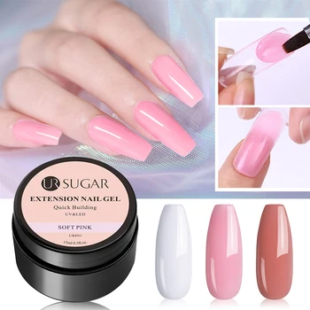 

UR SUGAR 15ml Poly UV Nail Gel For Nails Extension Finger Holographics Quick Building Acryl Gel Varnish Poly Nail Art Gel Polish