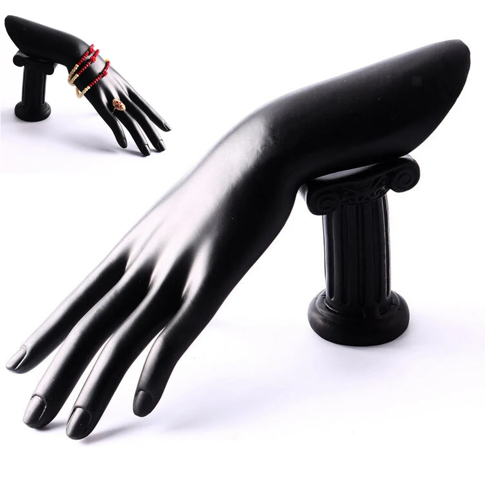 Черный держатель дисплея Манекен ручной модели ювелирных изделий Кольцо Браслет Стенд 10,62 дюймов