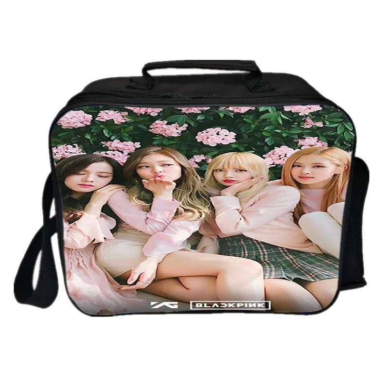 18 Blackpink Jisoo Jennie Rose Lisa Lunch BagBoys для девочек, Повседневная сумка для ланча, рабочая сумка для ланча, модная сумка-холодильник, изоляционная сумка - Цвет: 18