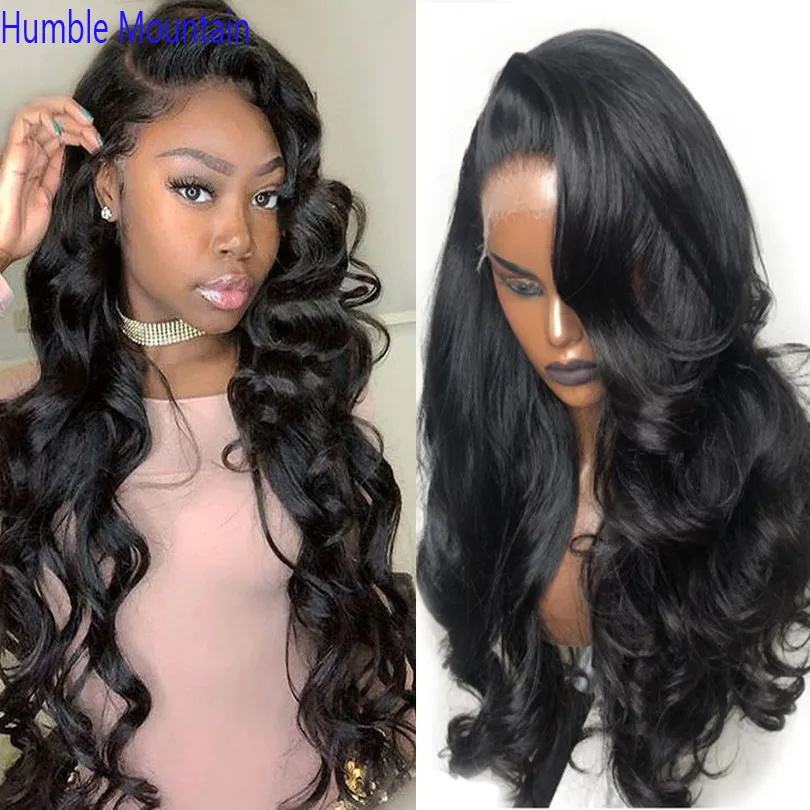 180 Density Body Wave Full Lace Human Hair Wigs Pre Plucked With Baby Hair Glueless 370 Lace Frontal Wig Remy Free Part