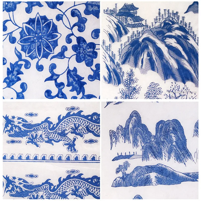 New Ceramic Underglaze Colored Transfer Flower Paper Jingdezhen Flower and Bird Pattern High Temperature Underglaze Applique
