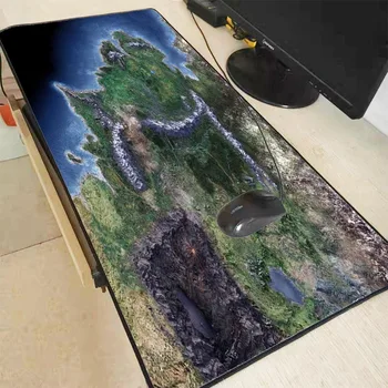 

MRGBEST Lord of The Rings Map Large Gaming Mouse Pad Natural PC Computer Gamer Mousepad Desk Mat Locking Edge for CS GO LOL Dota