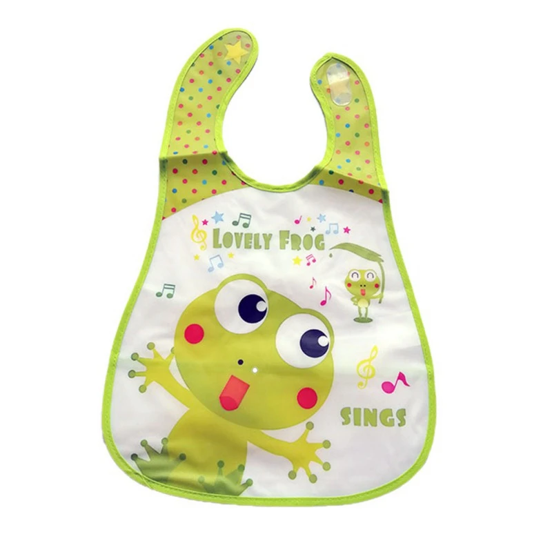 Baby Waterproof Bibs Cotton Feeding Smock Cartoon Cute Pattern Boys Girls Burp Cloths Infant Slobber Saliva Towel 0-3 Years - Цвет: as picture shown