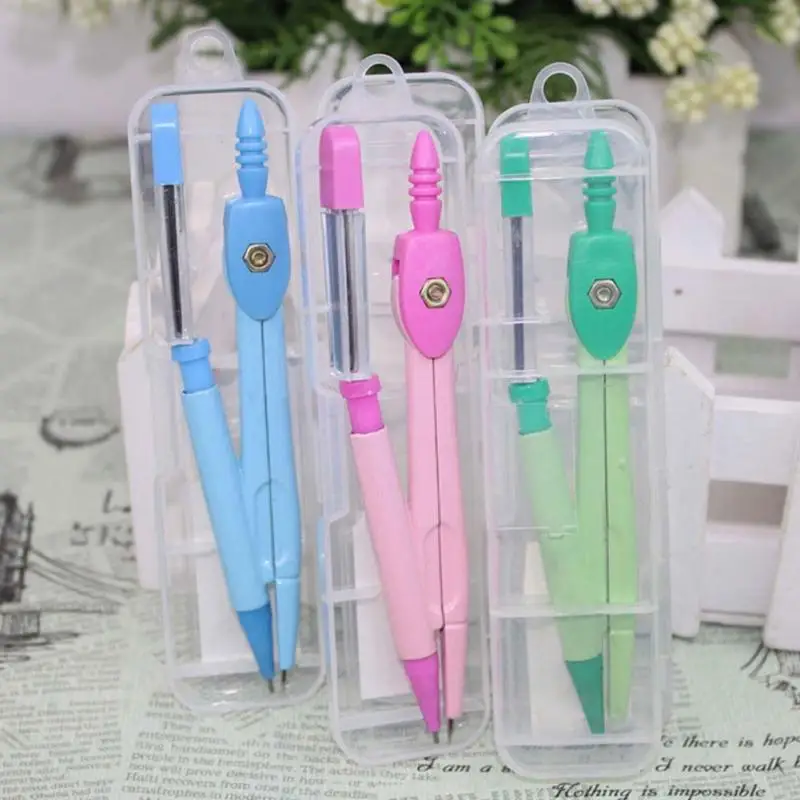 

1pcs Professional Drawing Drafting Compass Set Precision School Compasses drafting stationery tool With Lead Core