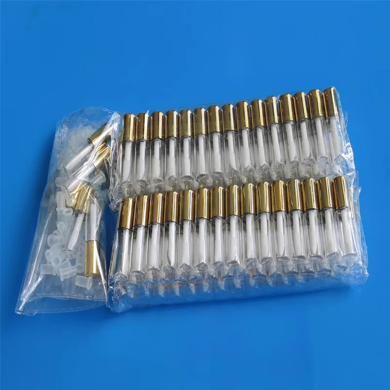 50600pcs 1.2ml Empty Lip Gloss Tubes DIY Plastic Liquid Lipstick Container Round Mini Lipgloss