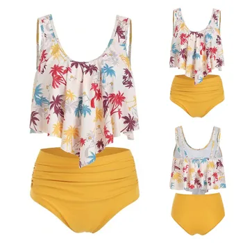 

2019 Top Sales Women Hot Sexy Bathing Suit High Waisted Bottom Underwear Brazillian Female Intimates Lady Printed Daily Lengerie