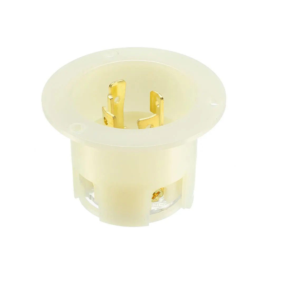 

uxcell Flanged Power Inlet Twist Lock NEMA Grounding Industrial Grade L16-30P 2 Pole 3Wire