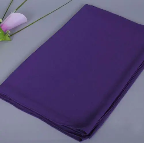 Dark Purple Женский цельный мусульманский двухпетельный трикотаж мгновенные шали Хиджаб Малайзия простые мусульманские шарфы шарф без застежки готовая шапочка для волос - Цвет: Dark Purple