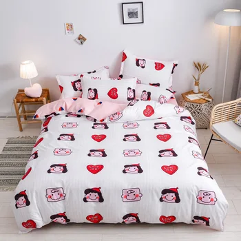 

kawaii bedding set for kid duvet cover bed sheets and pillowcases cute bed linen for children single queen king size
