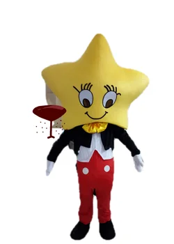 

Costumes Yellow Star Mascot Costume Factory Wholesale Cartoon Theme Funny Star Handsome Cosplay
