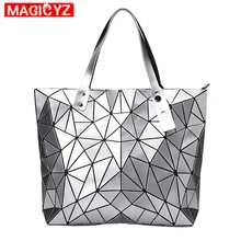 Женская сумка-мессенджер сумка с решетчатым узором сумка типом пх сумки большого объёма складная сумка на плечо сумка-тоут модные лазерной Женская Bolsos