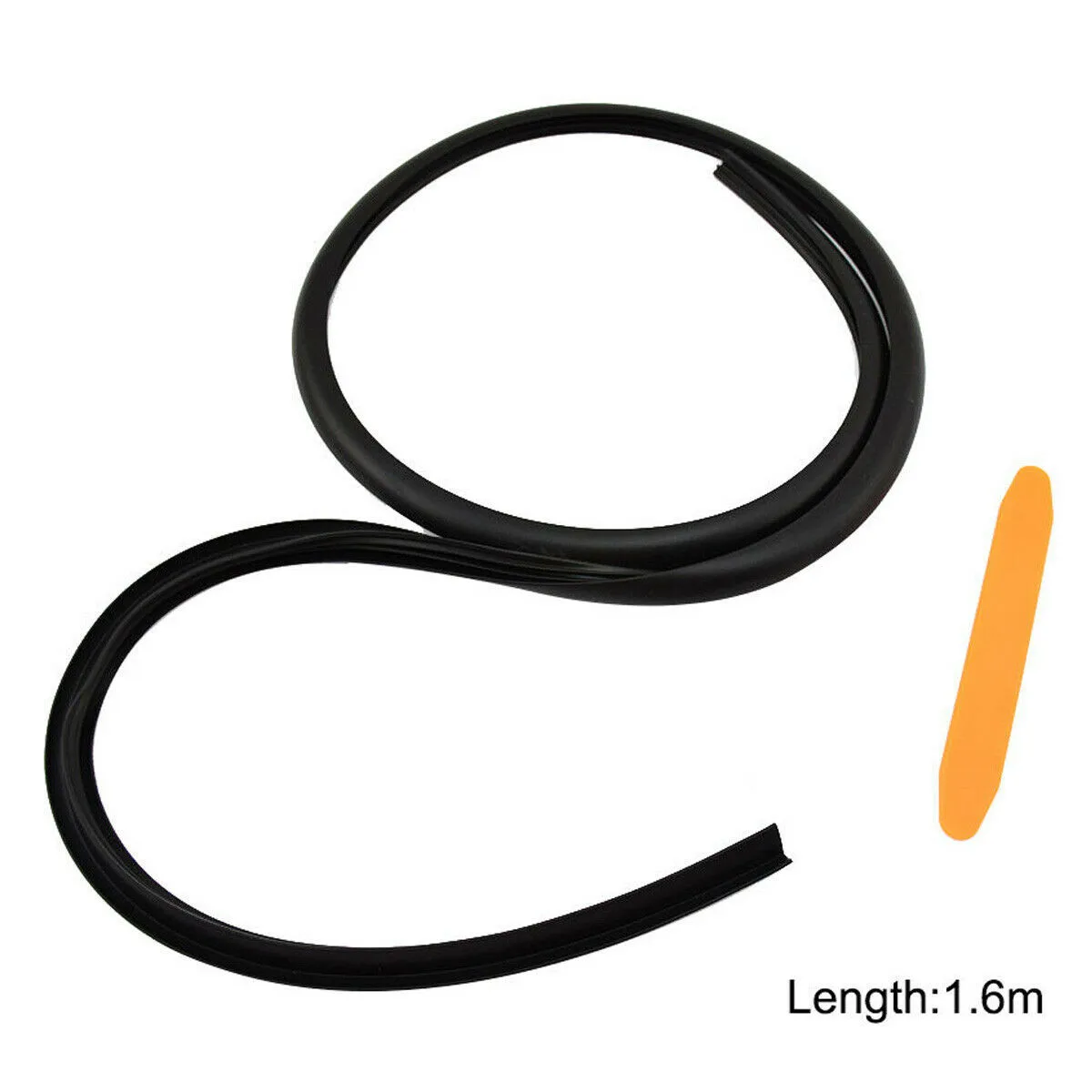 

1.6M Sealing Strips 20mm Black Car Dustproof Soundproof T-Shape Waterproof Weatherstrip Front Parts.Accessories
