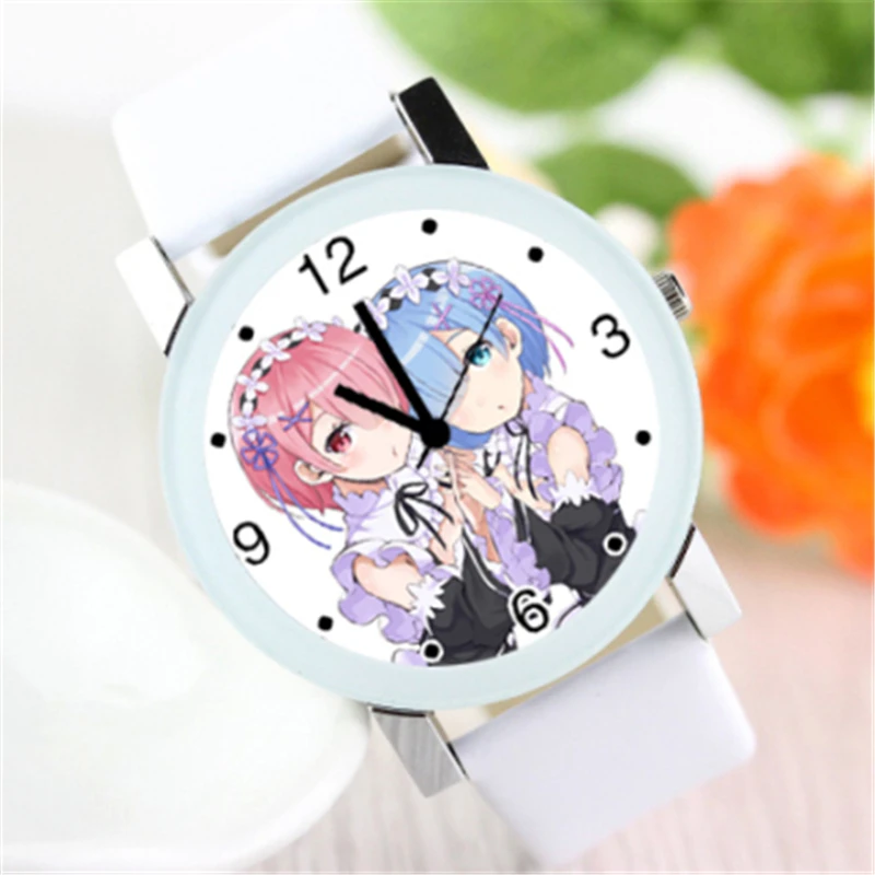 Аниме для взрослых Re: жизнь в другом мире от нуля часы косплея Ram Rem кварцевые Emilia