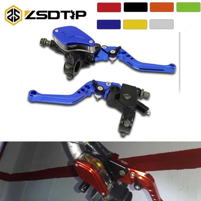ZSDTRP 7/8 ''22 мм, универсальный рычаг для мотоцикла, главный цилиндр, рычаги, гидравлический тормоз, насос, ручка сцепления, резервуар