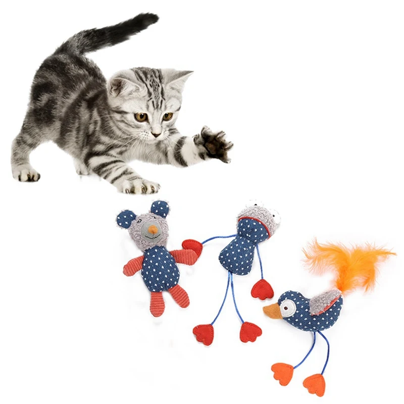 Плюшевая кукла-животное интерактивная игрушка для питомцев для кошек и собак для игры со щенком, товары для упражнений, игрушки для
