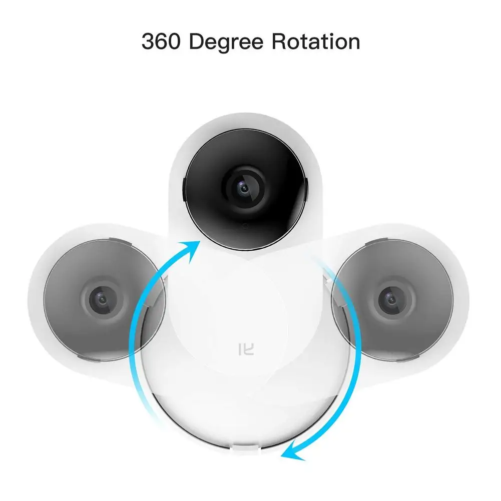 Montaje En Pared Para Yi 1080P Cámara De Casa Soporte Giratorio De