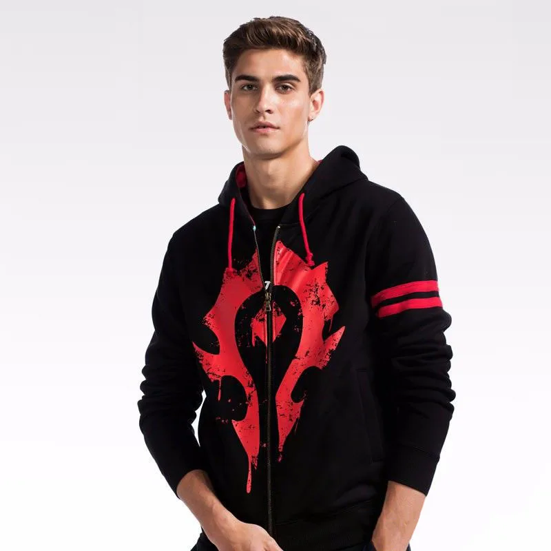 

ZOGAA 2019 Man's New Fashion Jacket Men's World of Warcraft Horde and Alliance Jacket Male Casual Hooded 2 Colors S-XXXL Outwear