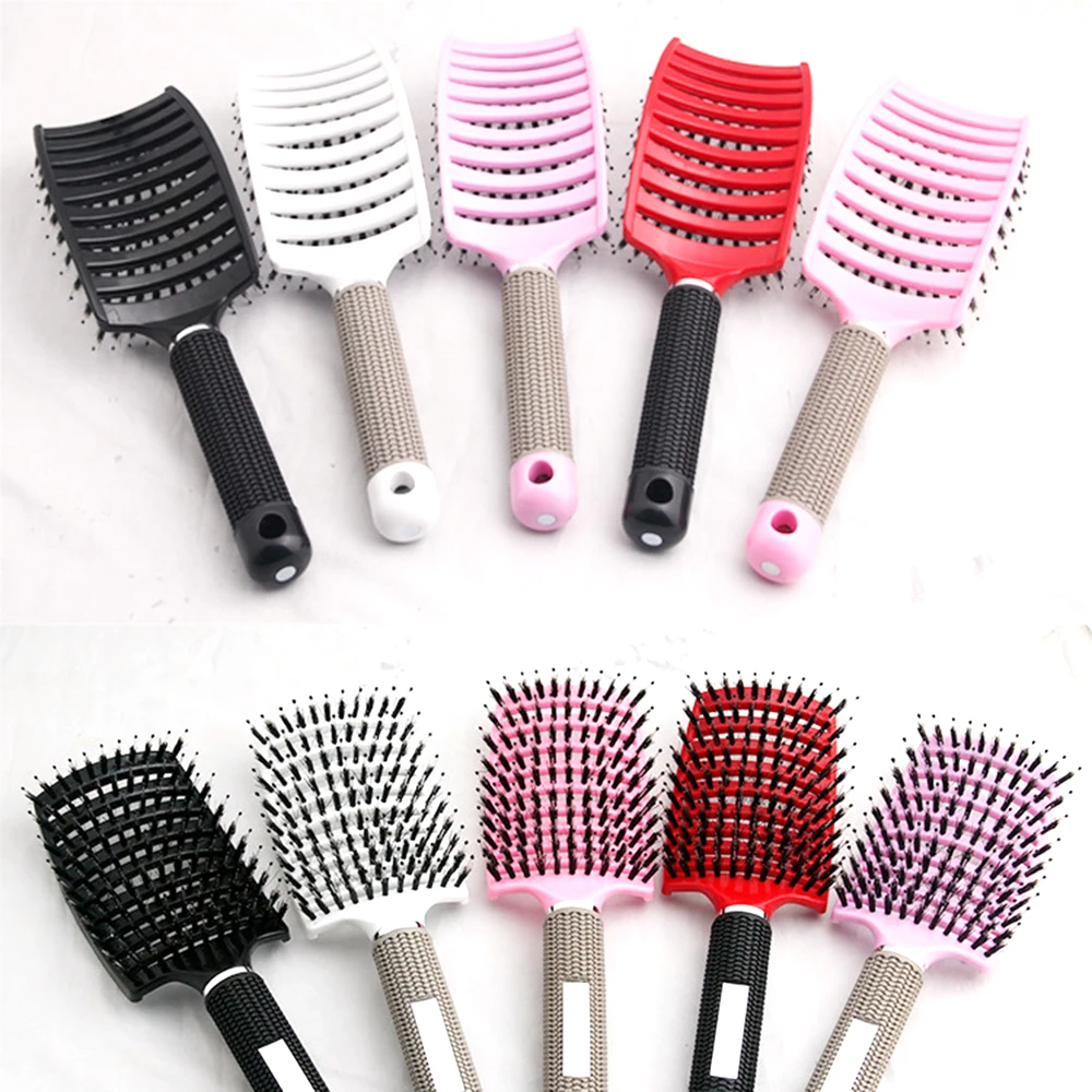 

1 Pcs Hair Slab Comb Large Curved Comb Makeup Comb Pig Hair Massage Comb Ribs Comb Shape Comb Wide Tooth Comb Hair Comb