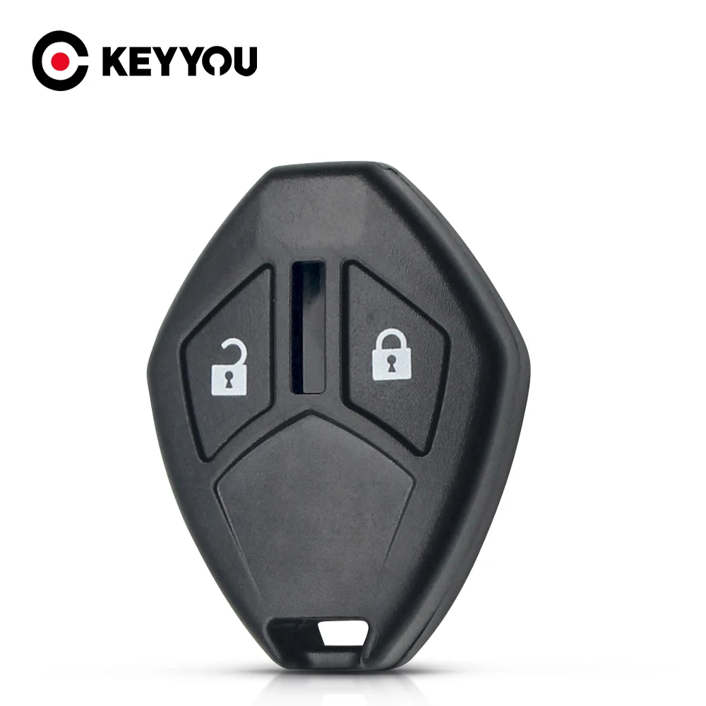 Чехол брелок KEYYOU с 2 кнопками для Mitsubishi Lancer Outlander Endeavor Galant 2/3/4 кнопочный ключ без
