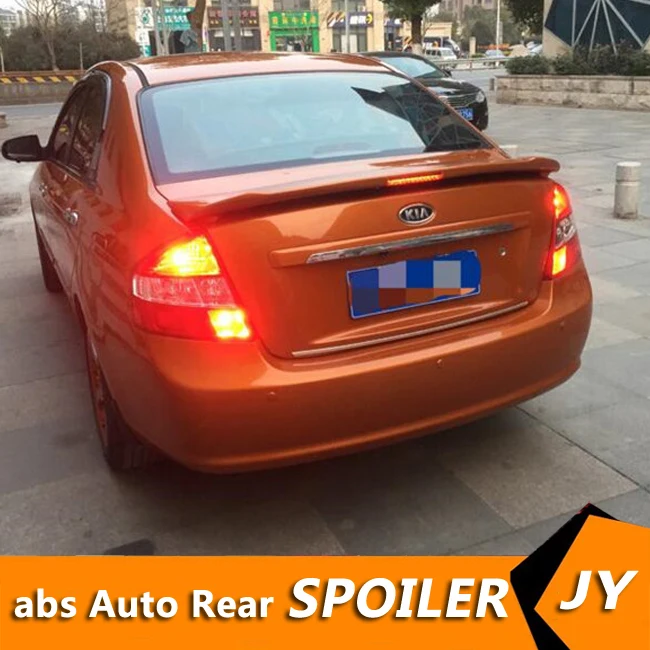 For KIA CERATO Spoiler 2011 2013 CERATO spoiler with light High Quality ABS Material Car Rear
