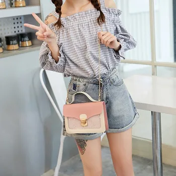 

Fashion Bags 2019 Girl Sequins Star Print Shoulder Bag PU Leather Chain Handbag Lock Messenger Bag Ladies