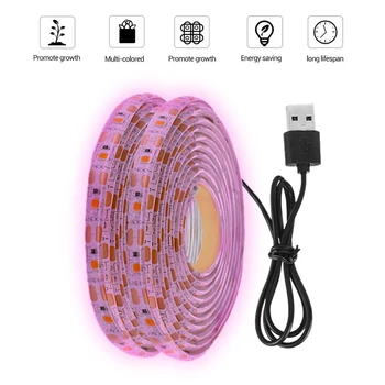 

LED Grow Light USB Grow Light Strip Full Spectrum 0.5m 1m 2m 2835 Chip LED Phyto Lamp for Plants Flowers Greenhouse Hydroponic