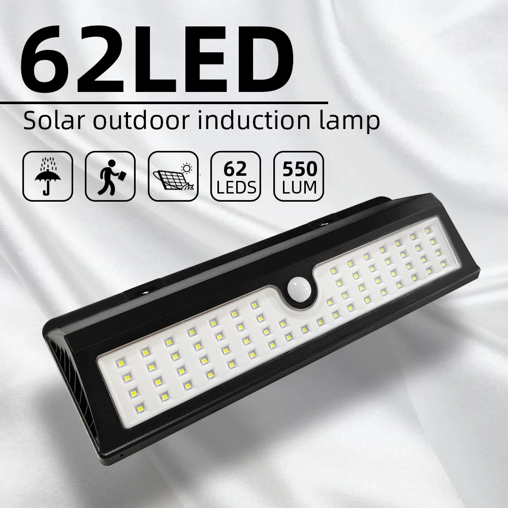 30/45/62LED крепления настенный светильник датчик движения на солнечной энергии светодиодные лампы Водонепроницаемый на открытом воздухе 3 режима работы сад гараж патио светильник Инж
