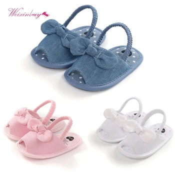 

2020 Kid Toddler Baby Girl Sweet Bow Sandals Party Princess Sandals Summer Beach Shoes Newborn Soft Sole Soft Shoes