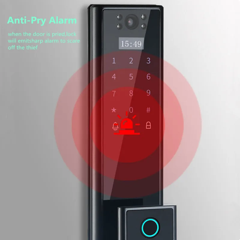 US $115.97 Eastern NO2 Cat Eye Smart Lock Home Automatic Smart Fingerprint Lock AntiTheft Smart Door Lock Outdoor Electronic Code Lock