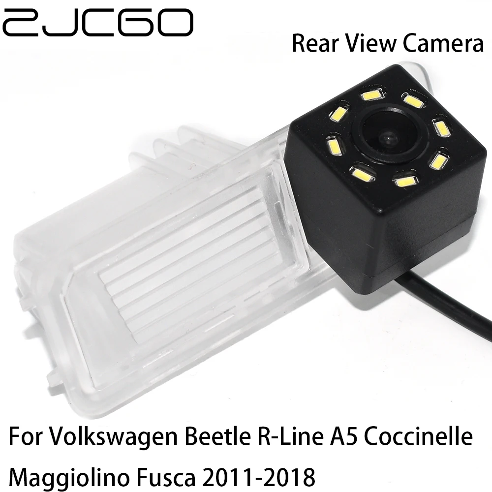

ZJCGO CCD HD Car Rear View Reverse Back Up Parking Camera For Volkswagen Beetle R-Line A5 Coccinelle Maggiolino Fusca 2011-2018