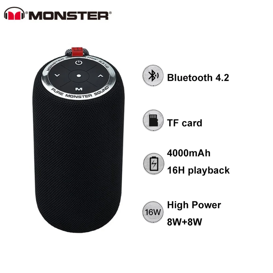 Monster S310 Speaker Bluetooth, 16W 
