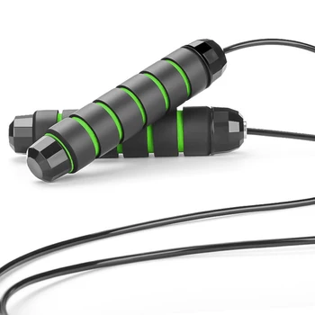 

Lixada Jump Rope Adjustable Tangle-free Jump Rope Fitness Rope Sports Ropes Steel Wire Rope for Skipping 9.8ft Jump Rope Fitness