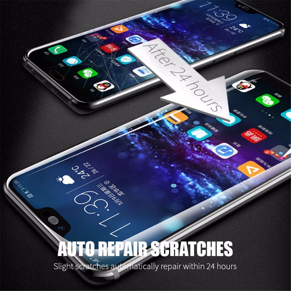 ZLNHIV для huawei honor 7s 7x 7a pro 7c Гидрогелевая пленка мягкая полная крышка не стеклянная