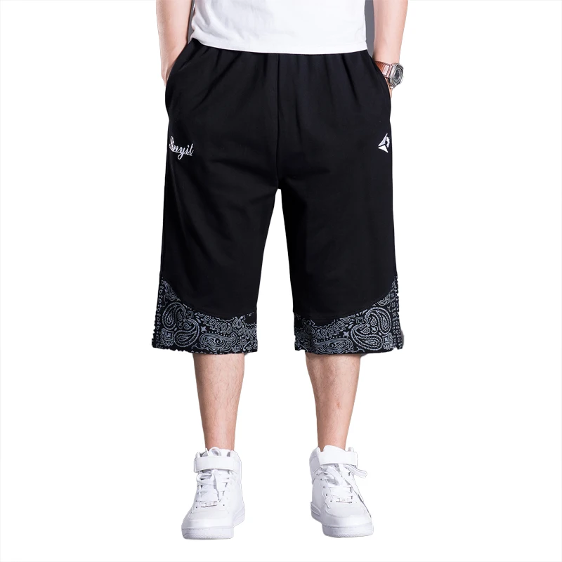 men Harem tactica Cargo Shorts brand 2020 summer Sagging cotton Trousers plus size sporting hip hop short Joggers clothing | Мужская