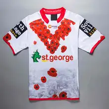 /19 Джордж памятная регби Реплика Джерси Вышивка Размер: S-3XL заказное имя и номер заказ 10 штук для 1 шт